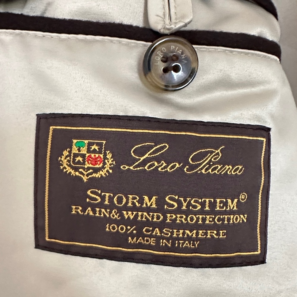 LORO PIANA: Storm System  - Long Jacket 💯% Cashmere Sz: Large - Picture 16 of 16